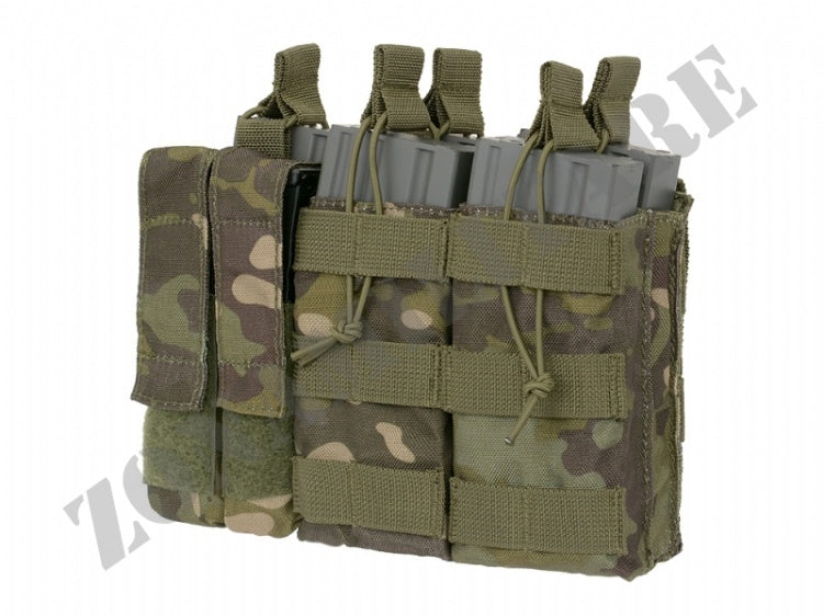 Triple 5.56 Mag/Pistol Pouch Panel Atp Tropic Color 8 Fields