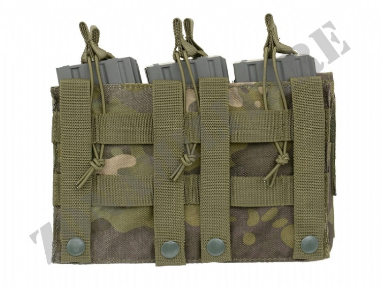 Triple 5.56 Mag/Pistol Pouch Panel Atp Tropic Color 8 Fields