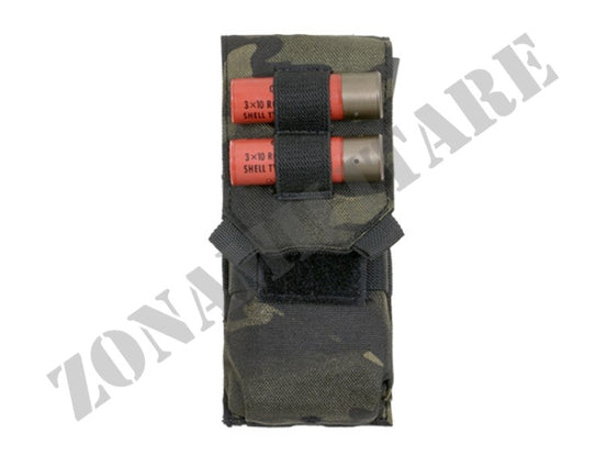 Porta 2 Caricatori 5.56Mm/Cal.12 Magazine Loops Multicam Black 8 Fields