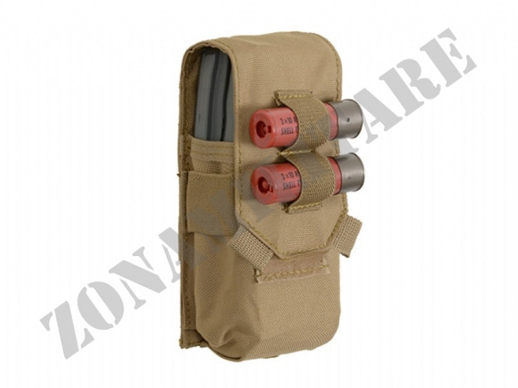 Porta 2 Caricatori 5.56Mm/Cal.12 Magazine Loops Coyote 8 Fields