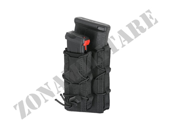 Belt Mounted Combo Rifle/Pistol Mag Speed Pouch Black 8 Fields