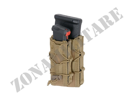 Belt Mounted Combo Rifle/Pistol Mag Speed Pouch Tan 8 Fields