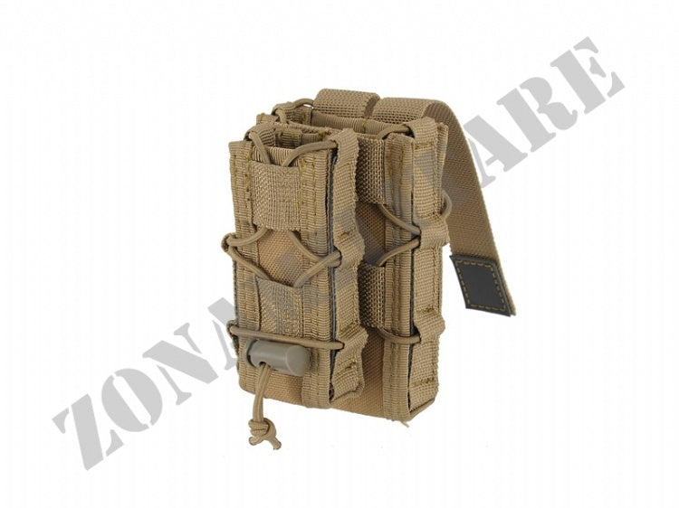 Porta caricatore Molle Combo Rifle/Pistol Mag Speed Pouch Tan 8 Fields