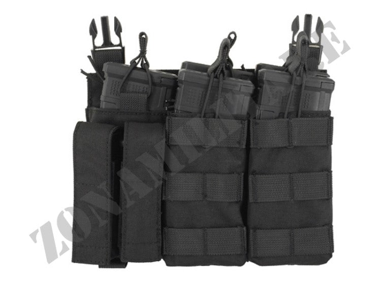 PIATTAFORMA PORTA CARICATORI Buckle Up Triple 5.56/Pistol NERO 8 Fields