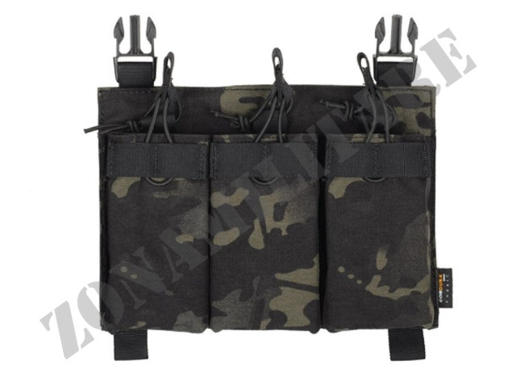 PIATTAFORMA PORTA CARICATORI Buckle Up Triple 5.56/Pistol MULTICAM BLACK 8 Fields