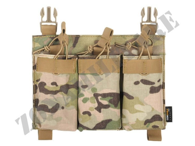 PIATTAFORMA PORTA CARICATORI Buckle Up Triple 5.56/Pistol MULTICAM 8 Fields