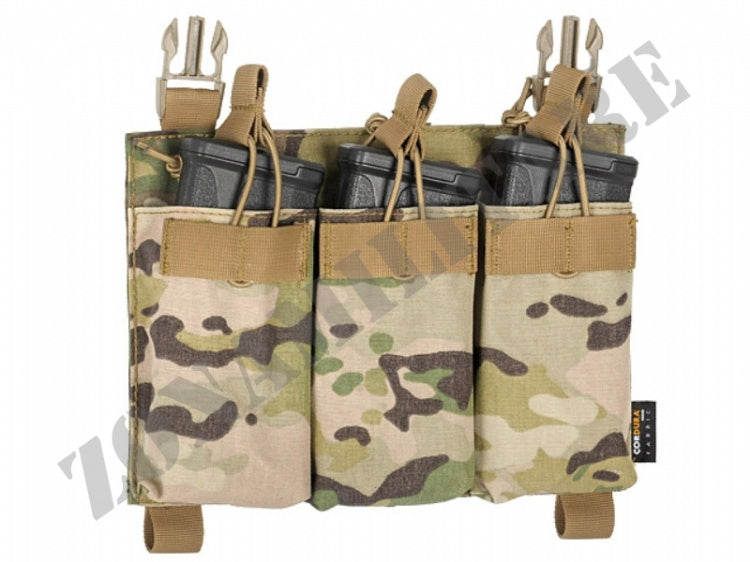 PIATTAFORMA PORTA CARICATORI Buckle Up Triple 5.56/Pistol MULTICAM 8 Fields