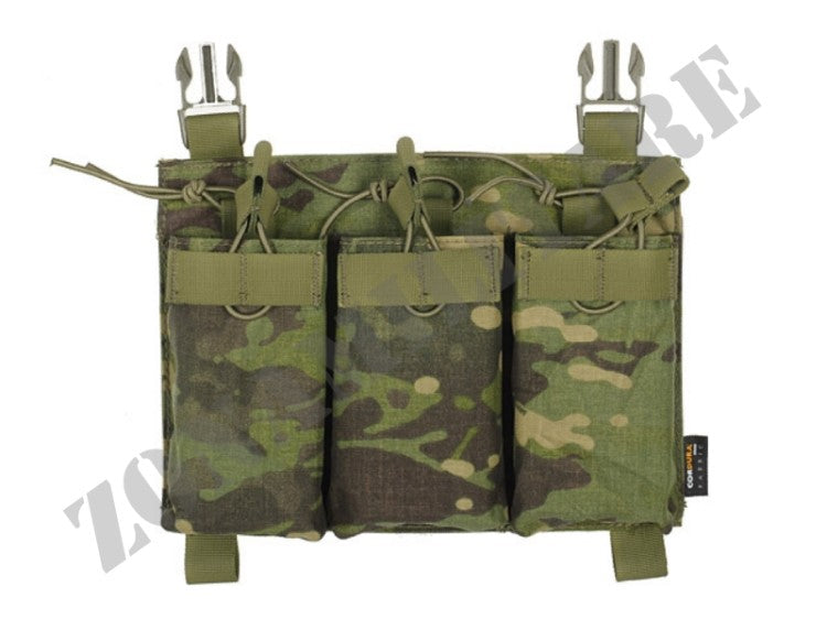 PIATTAFORMA PORTA CARICATORI Buckle Up Triple 5.56/Pistol MULTICAM TROPIC 8 Fields