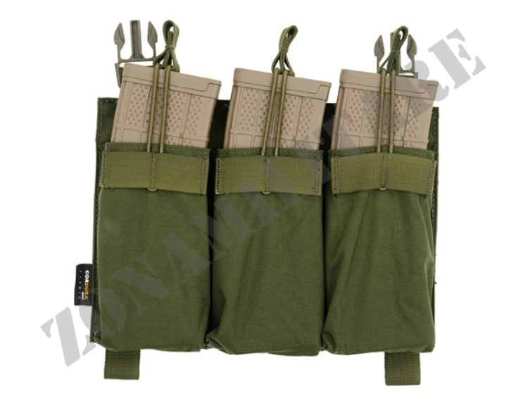 PIATTAFORMA PORTA CARICATORI Buckle Up Triple 5.56/Pistol VERDE 8 Fields