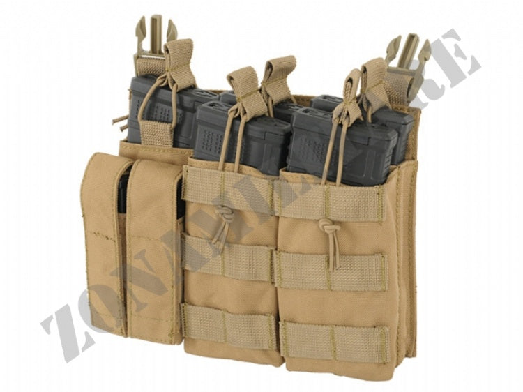 PIATTAFORMA PORTA CARICATORI Buckle Up Triple 5.56/Pistol COYOTE 8 Fields