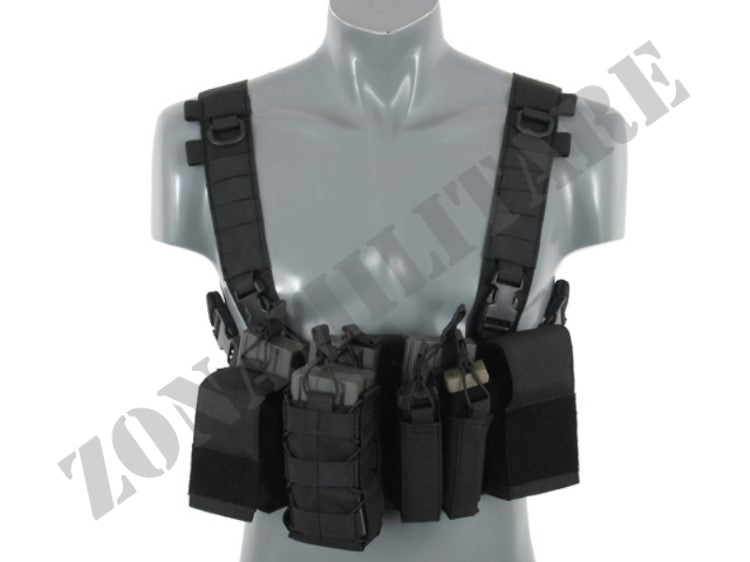 Tattico Compact Multi-Mission Chest Rig V3 Black 8 Fields