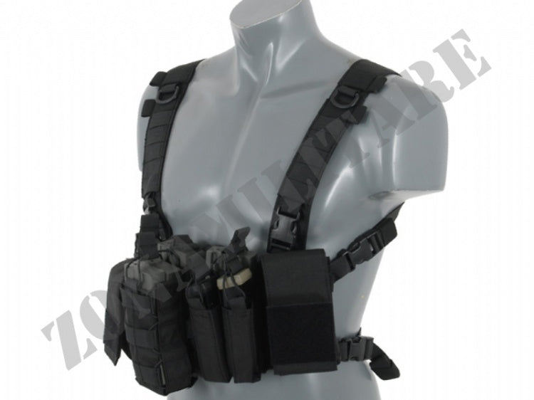 Tattico Compact Multi-Mission Chest Rig V3 Black 8 Fields