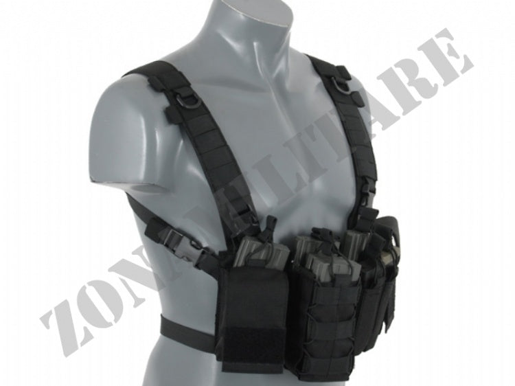 Tattico Compact Multi-Mission Chest Rig V3 Black 8 Fields