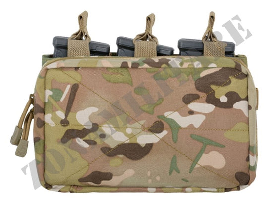 Molle Triple Rifle Mag/Gp Pouch Multicam 8 Fields