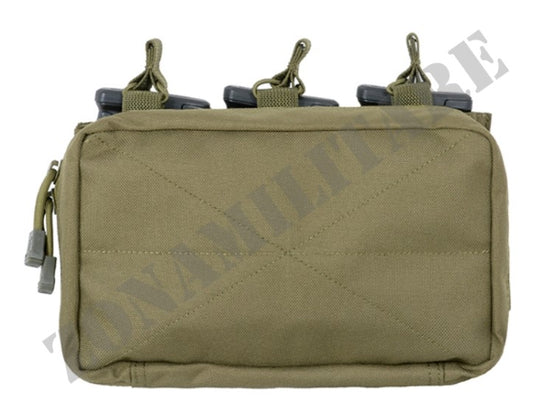 Molle Triple Rifle Mag/Gp Pouch Od Green 8 Fields