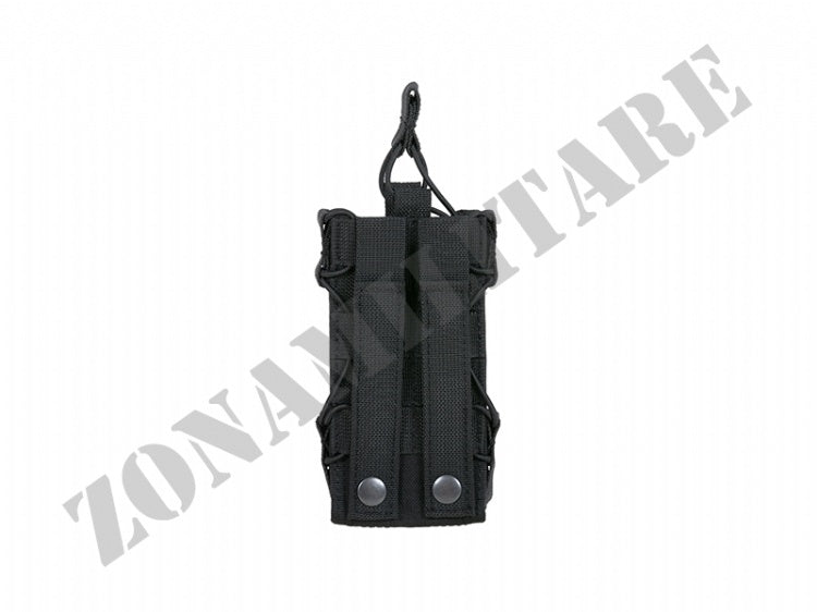 Radio Pouch Open-Top Black Version 8 Fields