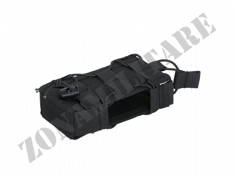 Radio Pouch Open-Top Black Version 8 Fields