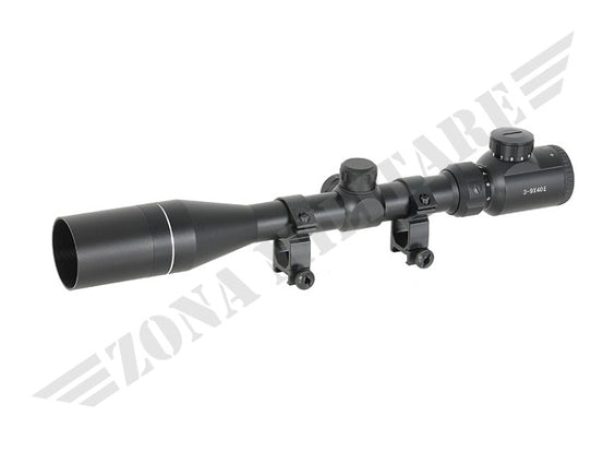 Scope 3-9X40E With High Mounting Rings 8 Fields