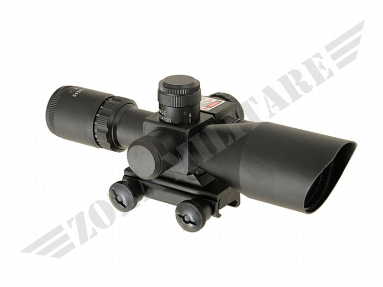 Ottica Scope 2.5-10X40 With Laser Acm 8 Fields