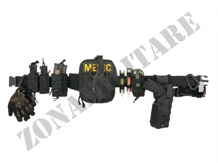 Rigid Combat Belt Molle Black 8Fields