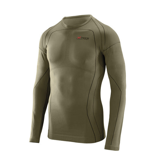 Maglia TERMICA MANICA LUNGA VERDE PREDATOR 3 XTECH