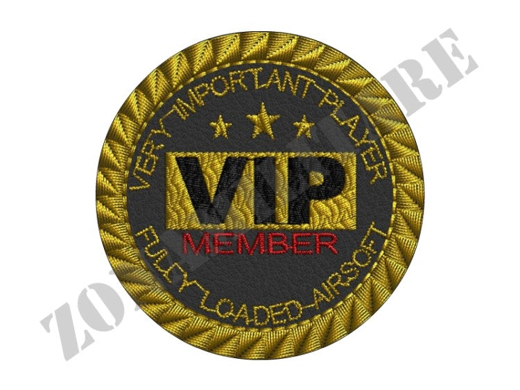 Patch Vip Members Pass Ricamata Con Velcro