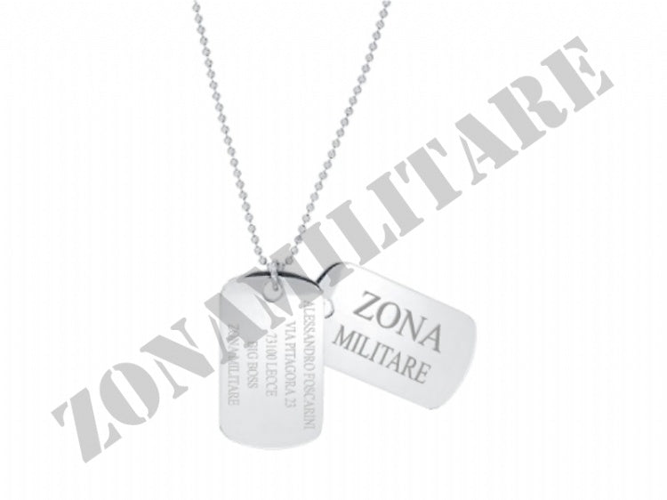 Piastrina MILITARE PERSONALIZZATA