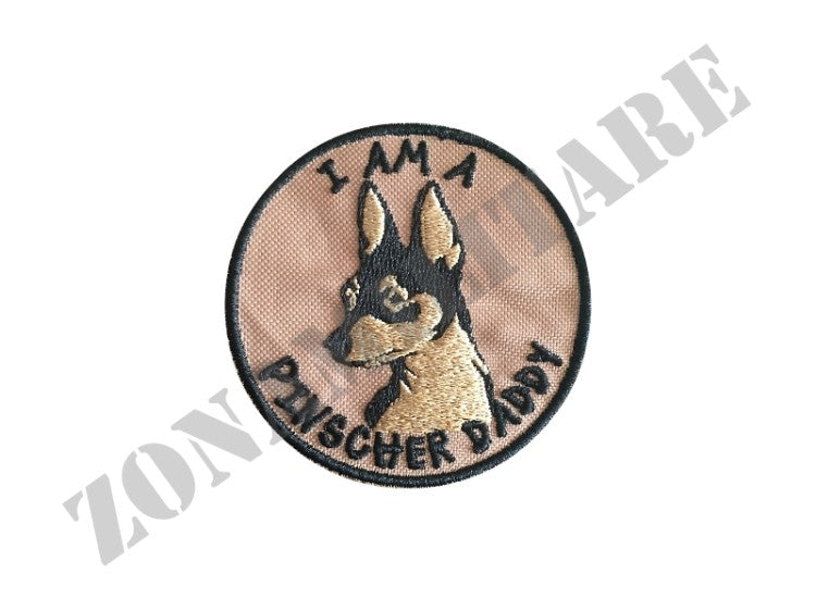 Patch I Am A Pincher Daddy Ricamata Con Velcro