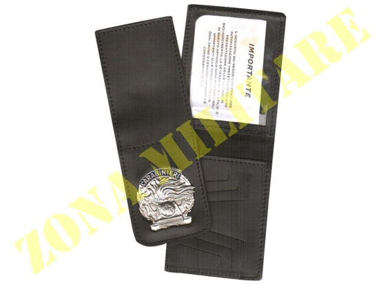 Portafoglio carabinieri PLACCA ESTRAIBILE COLORE ARGENTE VEGA HOLSTER