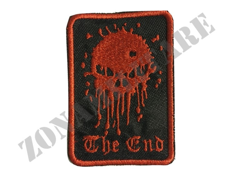 Patch Ricamata Con Velcro Techio The End