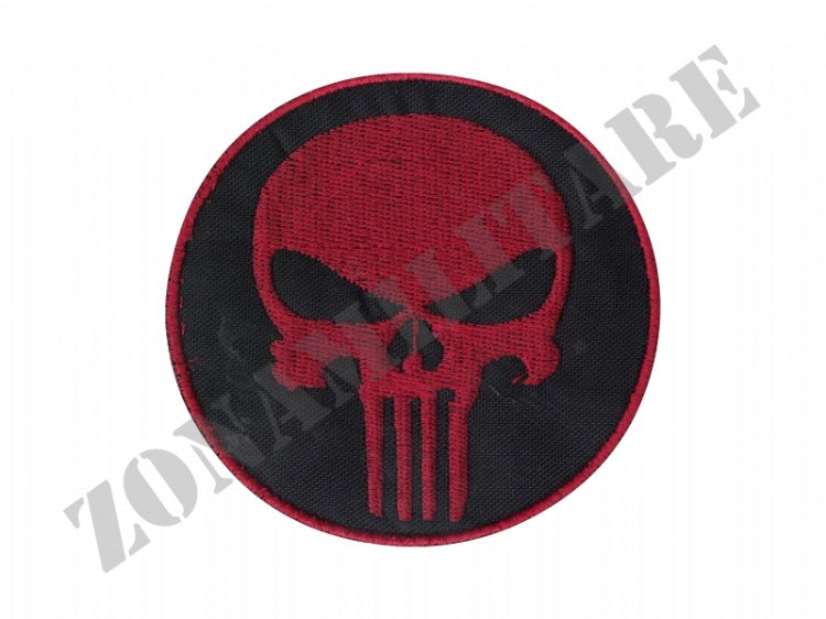 Patch Punisher Tonda Grande Con Velcro Vari Colori