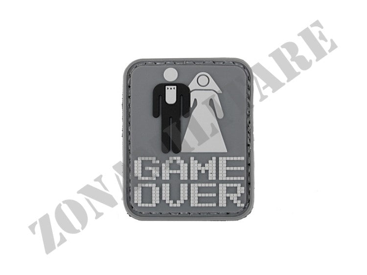 Patch Gommata Game Over 8 Fields Con Velcro