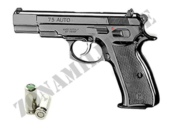 Pistola A Salve Modello Cz75 Cal.8 Brunita Kimar