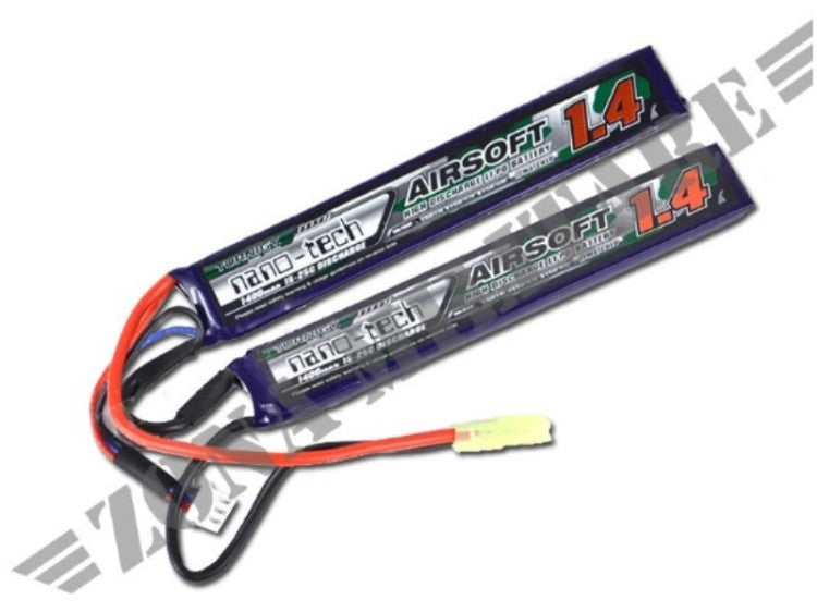 Batteria Li-Po Softair Nano Tech 7,4V 1400 Mah 15-25C 2S - Turnigy