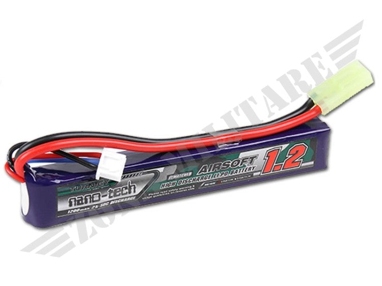 Batteria Li-Po 7,4V 1200 Mah 25/50C Stick Nano Tech