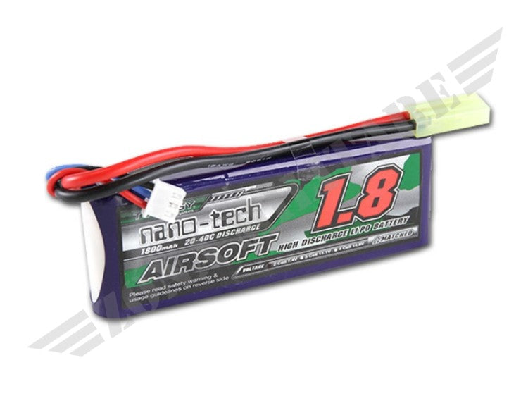 Batteria Li-Po 7,4V 1800 Mah 20/40C Stick Nano Tech