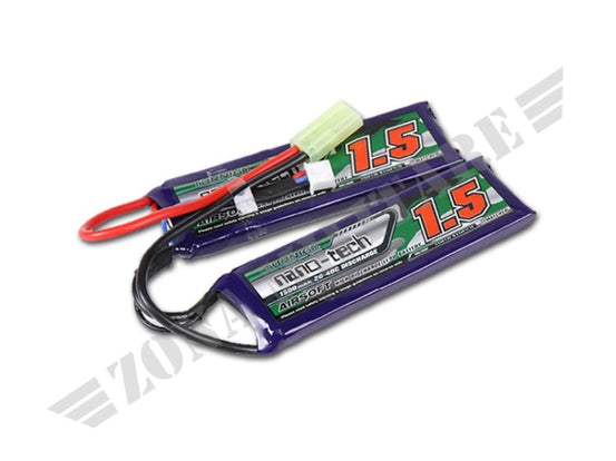 Batteria Li-Po 7,4V 1500 Mah 20/40C Stick Turnigy Nano Tech