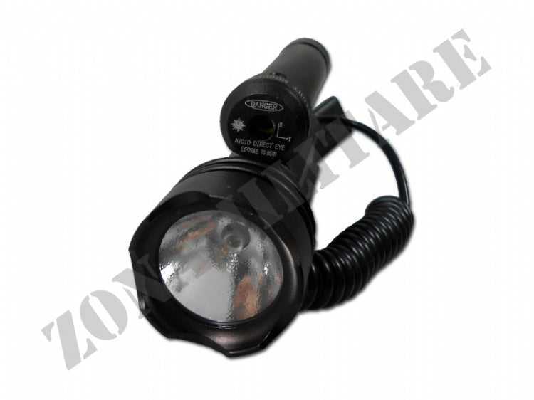 Torcia Da 80 Lumens Con Remoto E Laser Incorporato