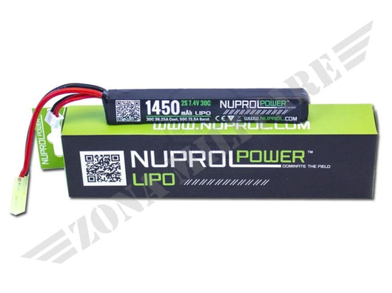 Batteria Lipo 7.4V 1450Mah 30C Stick Nuprol