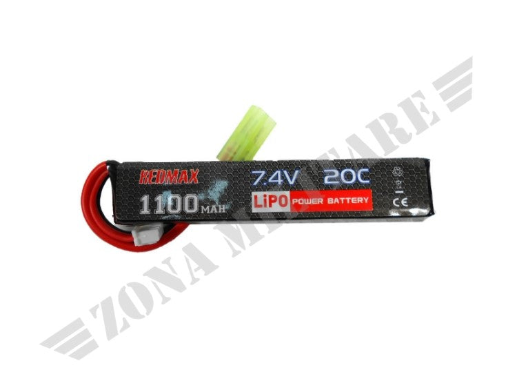 Batteria Lipo 7.4V 1100Mah 20C Red Max