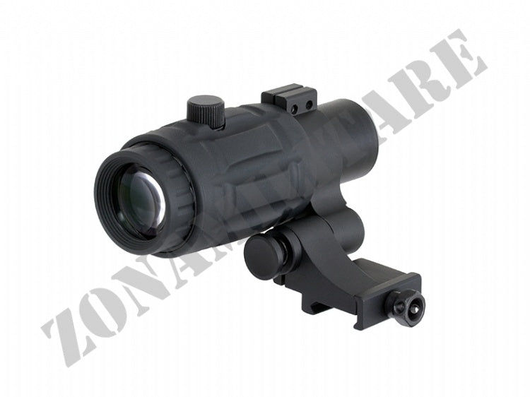 Magnifier 3X With Flip Side Mount Black Vector Optics