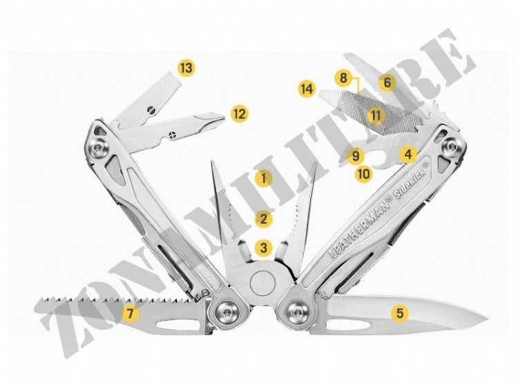 Multifunzione Sidekick Leatherman 14 Utensili