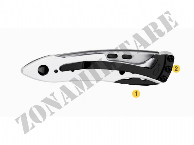 Coltello Skeletool Kbx Nero E Argento Leatherman 2 Utensili