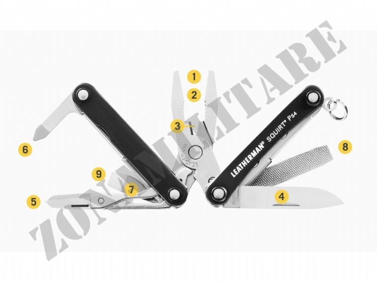 Multifunzione Squirt Ps4 Black Leatherman 10 Utensili