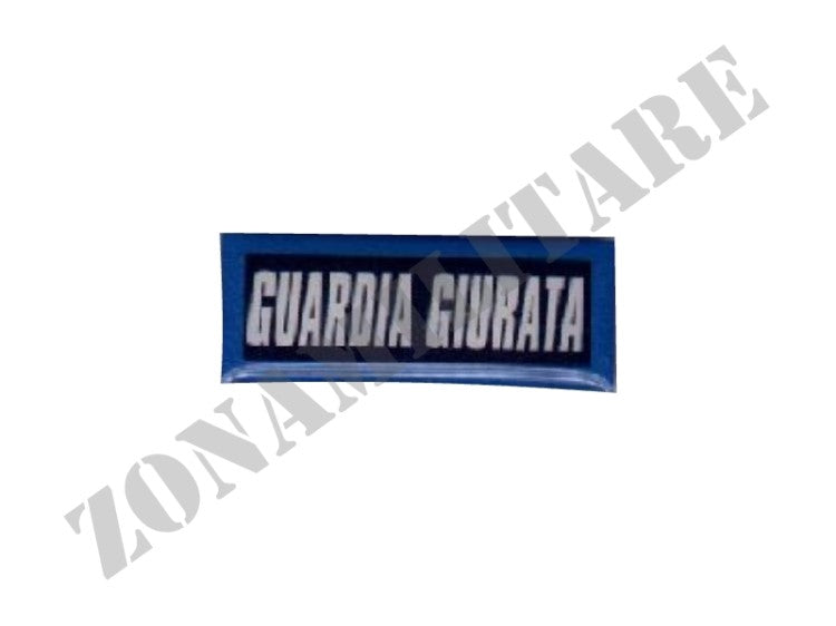 Spilla Guardia Giurata Bordo Blu