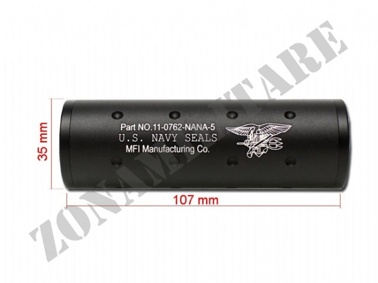 Silenziatore U.S. Navy Seals Fma Metal 107Mm