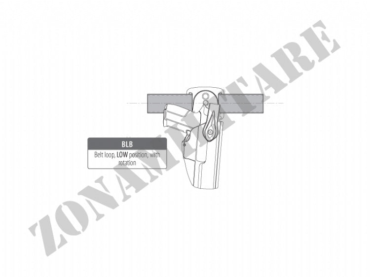 Fondina Evolution5 Holster Tellus L3 White