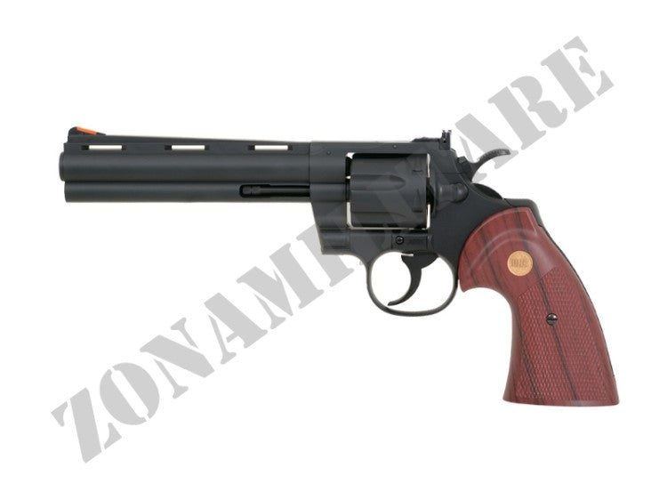 Revolver A Gas In Metallo 8 Colpi Colore Nero