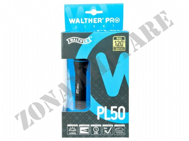 Torcetta Walther Pl50 120 Lumens Con Fodero Led Basso Consumo