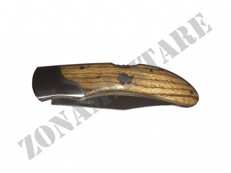 Coltello Virginia Extreme Manico Legno Con Cinghiale